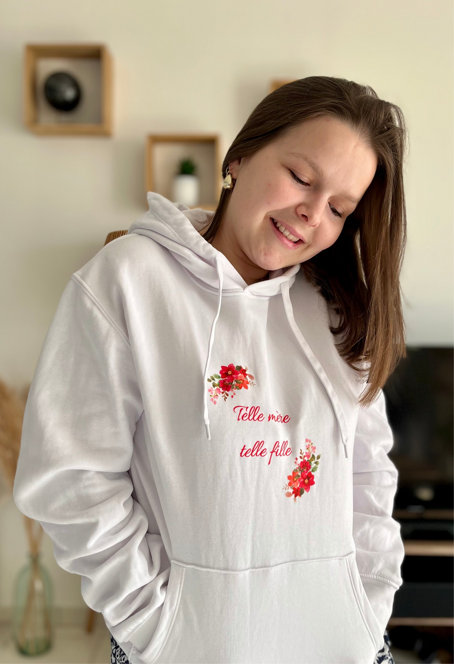 Sweat à capuche "Telle mère, telle fille"