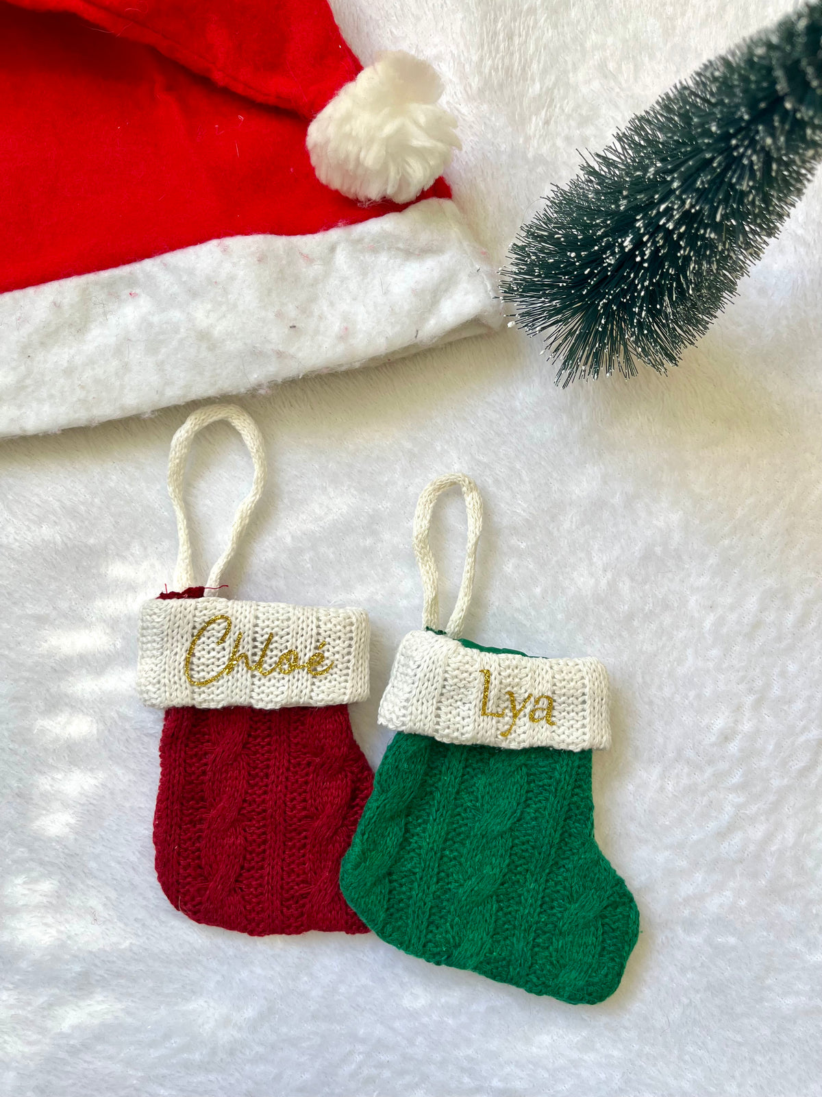 Mini chaussettes de Noël