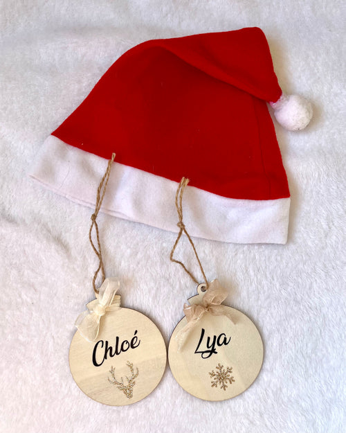 Boule de Noël en bois