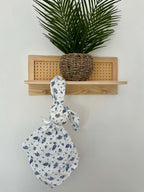 Doudou lapin feuilles