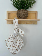 Doudou lapin feuilles