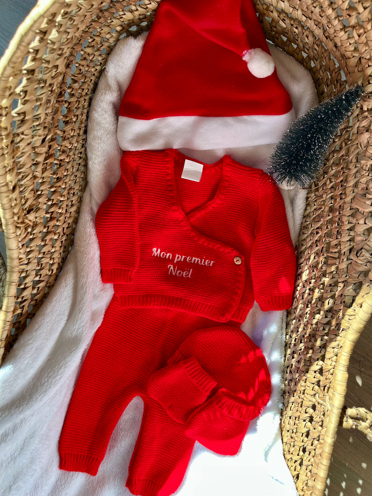 Tenue de Noël - Maille cache coeur