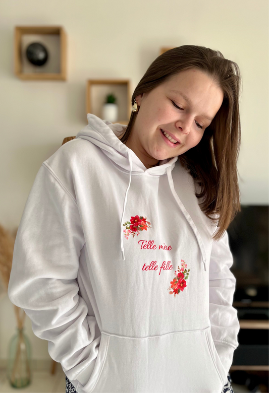Sweat à capuche "Telle mère, telle fille"